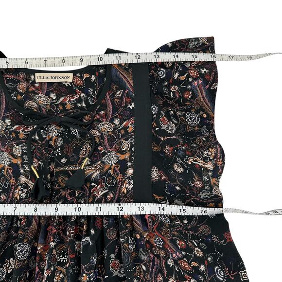 ULLA JOHNSON Posy Silk Top 0 - Picture 7 of 8